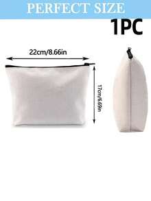 10PCS/1pc Travel Portable Multi-Functional Canvas Bag, Large Capacity Shopping Travel Tote Bag, Reusable Daily Shopping Bag, Portable Foldable Canvas Bag, DIY Paintable One Shoulder Canvas Tote Bag, Canvas Handbag, Student Tote Bag, Perfect For Beach, Travel Canvas Tote Bag, Suitable As Christmas Gift For Her - Multicolor - View 15