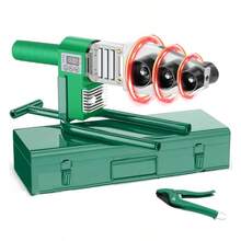 Termofusora Kit, Termofusora Digital,Termofusor, Pantalla Digital Soldador de Tubo de Agua Plástico Herramienta, Kit de Termofusora, Termofusora Herramientas Kit, Tubería PPR 260-280 ℃, tubería de polibuteno 240 ℃, tubería de PE 200-230 ℃ - Verde - Ver 1