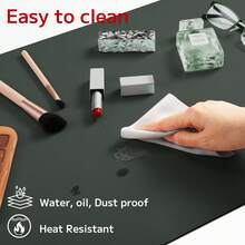 Leather Office Desk Pad, Office Mat, Large Mouse Pad, Makeup Pad, Placemat, Anti-Slip PU Leather Blotting Paper, Laptop Desk Mat, Waterproof Writing Pad, Suitable For Office And Home - Multicolor - View 4