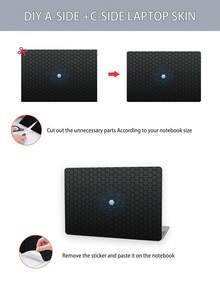 2 piezas de pegatinas protectoras resistentes a los arañazos con diseño impreso para portátiles de 15.6-16 pulgadas, compatibles con HP, Apple, Asus, Compaq - Multicolor - Ver 6