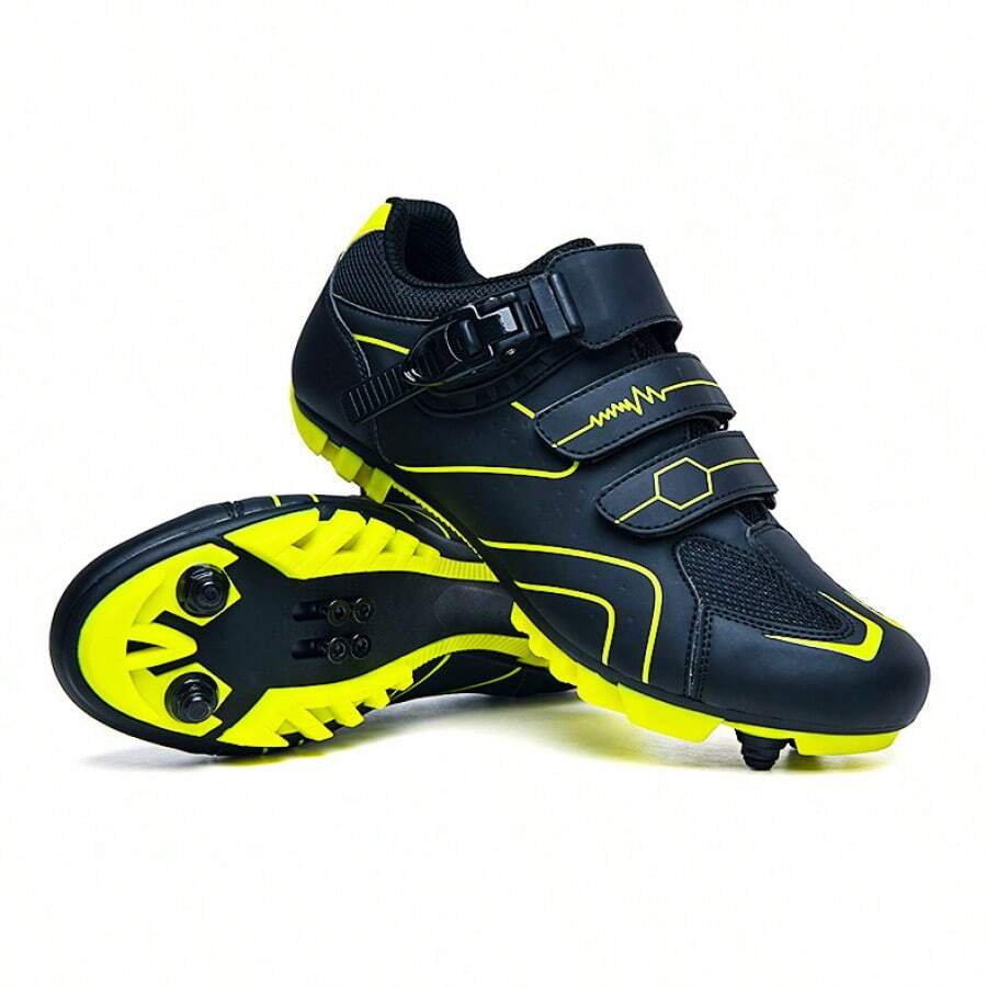 Spring Summer Mountain Bike Lockable Cycling Shoes Men Women Road Bike Lock Shoes Hard Sole Spinning Shoes Bicycle Wide Sole Shoes Sneakers For Men Elegant Shoes For Women - Khóa Mountain Lock 568 màu đen và xanh lá cây - Xem 1