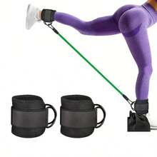 Leg Training Resistance Band, Yoga Exercise Equipment, Ankle Rehabilitation Resistance Rope, Ankle Buckle Resistance Band, Hip Resistance Rope - Multicolor - View 3