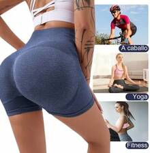 ¡Recomendado5pcs Pantalones Cortos para Mujer, Cintura Alta, Meter La Panza, Biker Shorts Deportivo Mujer, Short Deportivo¡Top de Temporada - A - Ver 5
