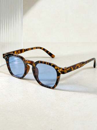 1 Pair Unisex Classic Travel Frame Fashion Casual , Black Adult Gift, Holiday Accessory Basic Model, Outdoor Travel, Camping, Hiking, Beach Accessory, Fashionable , Suitable For Daily Wear All Seasons