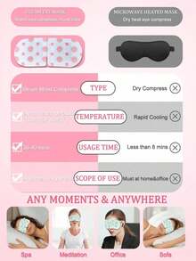 5/10/20/30/50pcs Pack Pink Rose Scented Steam Eye Mask, Moisturizes Eye Area, Relieves Fatigue, Relaxes Mind & Body, Suitable For Those Who Use Computers, Phones & Other Electronics For Long Hours, Students, Office Workers, Business Travelers, Night Owls. Ideal Valentine's Day, Birthday Gift For Boyfriend/Girlfriend - Pink - View 10