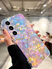 1个亮丽花卉软壳手机壳，兼容华为荣耀、红米、三星Galaxy A04e/12/A13/A14/A34/A50/A52/A53/A54/S21/S22/S23/S24/S25/S25 Ultra/S26/S26 Plus/S26 Ultra、6A/7A/8A、12T/13T - 無色 - 查看 6