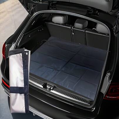 Car Trunk Protector Mat, Polyester Fiber Non-Slip Honeycomb Pattern, Essential For Pet Travel Scratch Prevention, Supermarket Shopping Anti-Dirt Helper, Road Trip Organizer, Pet Travel Trunk Mat, Supermarket Shopping Car Mat, Road Trip Trunk Mat, Car Seat Protector, Car Floor Mat, Outdoor Travel Trunk Mat, Household Car Protective Mat