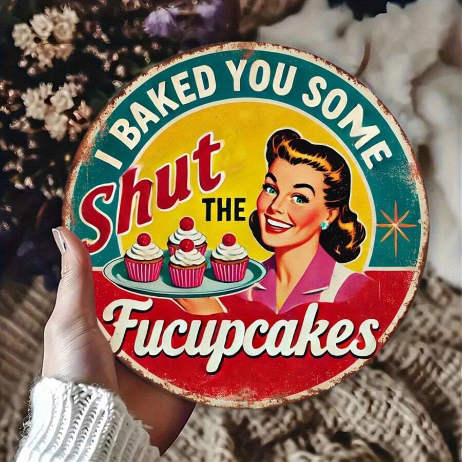 Vintage Wooden Welcome Sign, Creative Hanging Plaque, Wooden Round Decorative Sign, Home Decor - Multicolor - View 1