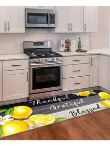 1pc Lemon Print Washable Decorative Rug - Non-Slip Printed Doormat, Dust-Proof Entryway Mat - Suitable For Kitchen, Bathroom And Entrance - Ideal For Home Decor - Perfect Housewarming Gift - Multicolor - View 16