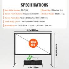 Projectors Accessories & Parts - Dự đoán 2.0 Flachfüße 100 Zoll - Xem 7
