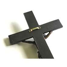 Polly House 14 Inch Jesus Nailed On The Cross Resin Stone Wall Cross Crucifix - como en la foto - Ver 2