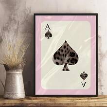 1/3 件装豹纹帆布墙画，饰有幸运8号球图案，粉色女孩海报，优雅装饰卧室、客厅或宿舍，送给她的礼物，不含画框 - 彩色 - 查看 6