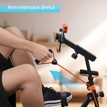 4-In-1 Elderly Exercise Bike With Roller Handle, Pull Rope, Swing Pedal & Foot Massage - Adjustable Fitness Equipment For Seniors Workout - Black - View 2