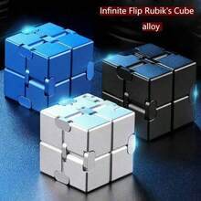 1pc Creative Magic Cube - Infinite Rotation Puzzle Cube - Stress Relief Toy - Birthday Gift - Christmas Gift - Perfect Gift - Novelty - Toy - Multicolor - View 2