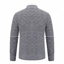 Men Sports Cardigans - 6631 Light Gray - View 4