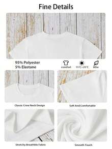 Women's Summer Letter Print Casual Simple Loose Comfort Street Style Round Neck Short Sleeve T-Shirt Tops Summer Outfits Summer Holiday Outfits - White - View 4