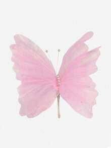 1/3只仿真花卉蝴蝶，12.01英寸大号丝绸优雅3D仿真蝴蝶，适用于婚礼装饰、花墙装饰、户外花园装饰、悬挂装饰、商店橱窗、情人节、生日、主题派对装饰 - 彩色 - 查看 15