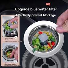 3-In-1 Kitchen Sink Drain Filter And Stopper Set, ABS Material Sink Drain Plug, Fit For US Standard Kitchen Sink Drain Kitchen Items Kitchen Accessories Kitchen Tools - Multicolor - View 4