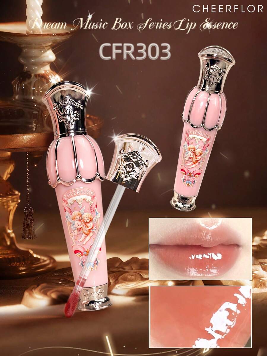 CHEERFLOR 梦幻音乐盒系列唇彩,闪亮妆效,滋润显色,蕴含霍霍巴籽油和牛油果油滋养双唇,持久显色,轻盈液体唇膏,适合日常妆容。 - CFR303 - 查看 1
