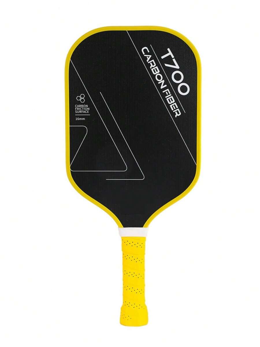 1PC Pickleball Paddles,Pickleball Paddles,Professional Carbon Fiber Pickleball Paddle-16mm,Superior Control,Strong Power And Forceful Spin,Extended Handle For Two-Handed Grip - Yellow - View 1