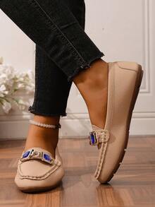 2025 Damen Mokassin Flache Schuhe, Slip-On Loafer, Lässig Schuhe, Mayioan Quaste, vielseitige weiche Sohle Penny Schuhe, elegant & modisch, geräumig & leicht, ermüdungsresistente Loafer - Kamelfarben - Übersicht 8