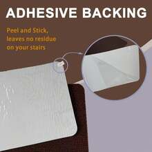 防滑楼梯垫，室内自粘式踏步垫，四季通用家居装饰楼梯垫，冬季保暖防滑楼梯垫，可选1/7/15片装，适用于室内木质台阶，可水洗重复使用，是儿童、老人和宠物的理想之选，防止宠物和老人滑倒，装饰性楼梯垫 - 彩色 - 查看 6