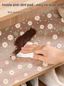 1 Roll Plastic Wear-Resistant, Waterproof, Anti-Slip Drawer Liner With Patterned Design, Moisture-Proof And Dust-Proof. Suitable For Kitchen Cabinets, Tabletops, Refrigerator Lining. Can Be Freely Cut To Different Sizes As Needed. - Multicolor - View 8