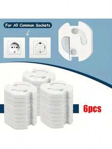 30/20/15/10/8/6/2pcs Baby Socket Protector Covers – Child Safety Socket Covers – Home Baby Safety – Rotating Socket Covers – Home Safety - Multicolor - View 14