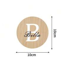 1pc Customized Coaster Set, Personalized Wooden Coaster With Text, Housewarming, Wedding, Anniversary, Christmas Gift, Suitable For Birthday, Children's Day, Father's Day, Graduation, Wedding, New Home Occasions, Can Be Placed In Dining Room, Living Room, Bedroom, Office, Tea Room, Home Water Bottle - Multicolor - View 6