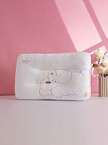 1pc Cute Puppy Embroidered Kids Pillow, Cartoon Style Pillow With Pillow Core And Pillowcase, Suitable For Children's Room, Children's Bed, Suitable For Kindergarten, Universal For All Seasons, Machine Washable