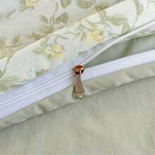 一套蝴蝶花卉图案床上用品，包括1个被套、1个床单、2个枕套，100%涤纶材质，柔软透气，舒适亲肤，适合家庭、旅馆、宿舍使用。 - 淡綠 - 查看 10