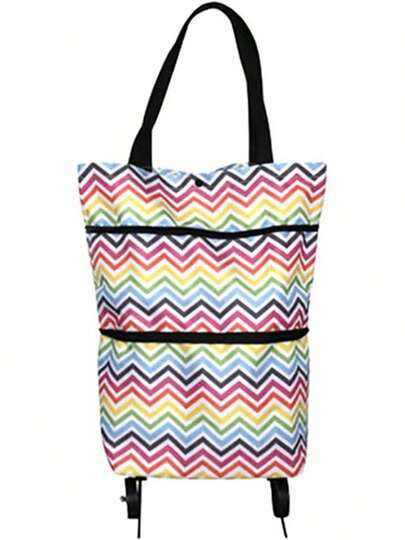 Utility Carts 2 In 1 Portable Shopping Cart With Wheels Folding Resuable Large Capacity Storage Shopping Bag Market Organizer Holder Carrier Shopping Cart (Color : B)