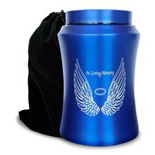 大容量骨灰盒，适用于成年男性、女性、宠物，最大容量220磅，装饰性葬礼骨灰容器，可盛放人类、女性、男性、狗、猫的遗骸。 - 彩色 - 查看 6