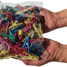Plastic Clothes Pegs Assorted Colors Clothesline Clips - Best Quality At Best Price DAMCO - 50 Pieces - View 4