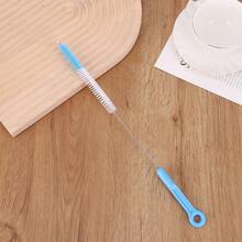 长柄柔性瓶刷 - 非常适合清洁杯子、保温瓶和厨房用品 - 无需电源 - 藍白色 - 查看 11