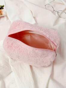 1 件装毛绒化妆包，女孩适用 - 多功能旅行收纳包，可装化妆品、首饰和洗漱用品 | 波西米亚风圣诞礼物，冬季生日礼物 - 彩色 - 查看 9