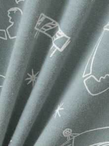 6pcs/Set Boys' Cartoon Dinosaur & Car Print Short Sleeve Shorts Pajama Set, Lightweight Home Clothes - Multicolor - View 10