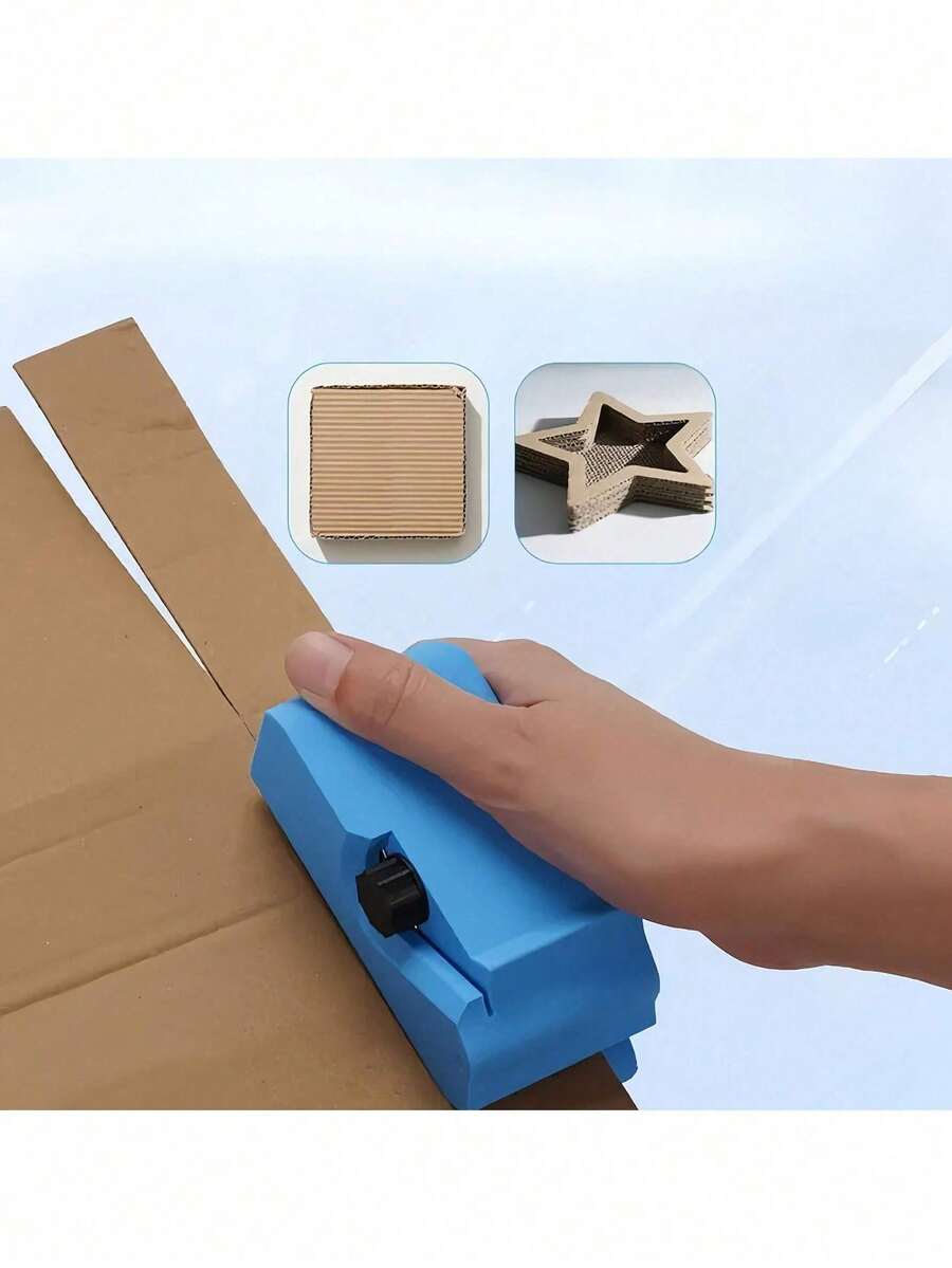 Brand New Multi-Functional Cardboard Cutting Tool, Sharp Manual Scissors, Versatile Use: Can Be Used To Make Cat Scratching Boards And Pet Boxes, Also For Cutting Gift Wrapping Paper And Craft Paper. Easy To Operate, - Multicolor - View 1