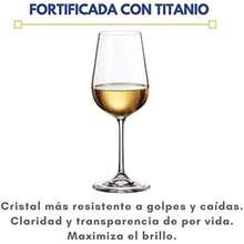 Bohemia Royal Crystal - Copas para Vino Blanco de 390 ml. / 13.73 fl OZ. Línea Tori (Set de 6 copas) (390 ml)(default) - Multicolor - Ver 7