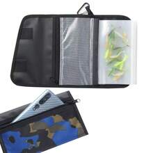 6-Compartment Fishing Lure Storage Bag, Fishing Tackle Organizer Bag