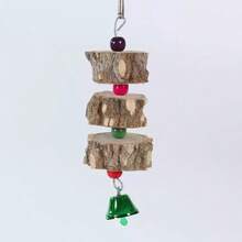 1 unidade de brinquedo de madeira para roer com pimenta de Sichuan, cor aleatória, interessante, adequado para pássaros de estimação, papagaios, hamsters, coelhos e decoração de gaiola. - Multicolorido - Ver 13