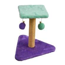 Plush Cat Scratching Post With Bell, Removable Cat Toy, Self-Playing Toy For Small Pets - Multicolor - View 12