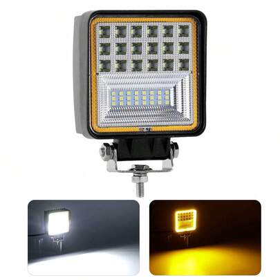  1 st AURUM BEAM 48W fyrkantig 4-tums LED-arbetslampa för terrängkörning med unikt varselljus för bil, lastbil, SUV, gaffeltruck