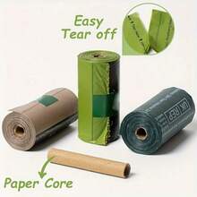 300 túi đựng phân chó chống rò rỉ - Túi đựng chất thải thú cưng dùng một lần bền chắc dành cho chó và mèo, lý tưởng để dọn dẹp sân vườn, làm đồ dùng cho thú cưng, cho chó con ăn, phụ kiện thú cưng. - Nhiều màu - Xem 7