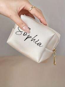 Customized Small Cosmetic Case, Lipstick Zipper Storage Bag, Travel Toiletry Bag, Coin Purse, Cosmetics Storage Box, Waterproof And Cute Travel Toiletry Storage Bag, Suitable For Women And Girls ​