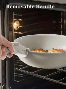 12/9/5/4 Piece Cookware Set, Kitchen Cooking Set, With Detachable Handles, Dishwasher And Oven - White - View 6