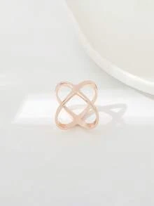 Fashion New Silk Scarf Buckle, Minimalist Women's Scarf Buckle Ring, Glossy X-Shaped Scarf Ring, Dual-Use Silk Scarf Buckle - Multicolor - View 6