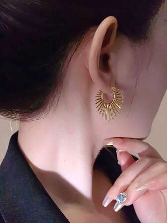 1 คู่ ต่างหูทานตะวันแฟชั่น