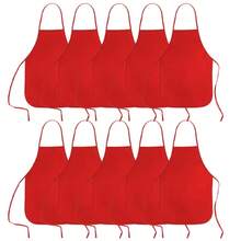 10pcs Polka Dot Aprons, Suitable For Children, Teens And Artists - Durable Non-Woven Fabric, Perfect For Classroom, Kitchen, Crafts And Party Activities, Children's Art Supplies, Craft Aprons, Fun Design, Easy Care - Multicolor - View 8