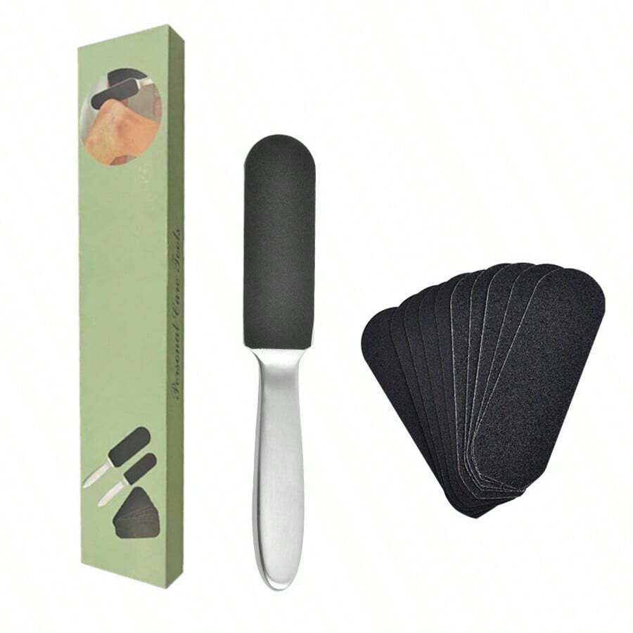 1 pieza Cepillo para pies, Piedra pómez Removedor de piel muerta, Lima de pies, Raspador de pies, Removedor de callosidades, Tabla de fricción de doble cara, Lima y cepillo para pies - Multicolor - Ver 1